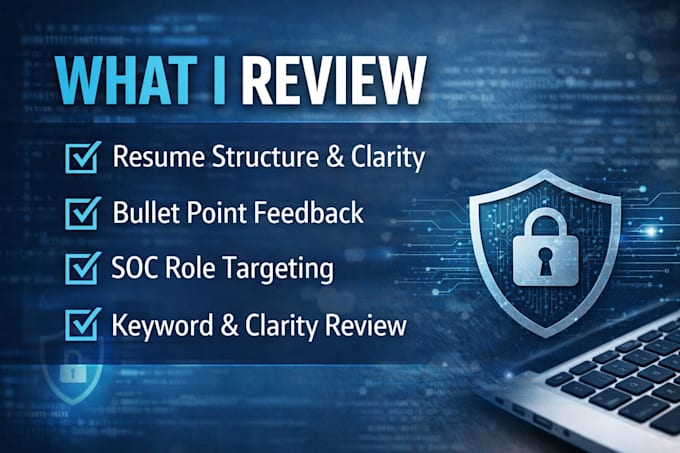 review your soc resume and give direct feedback