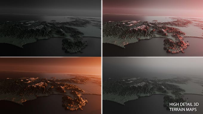 create cinematic 3d terrain maps