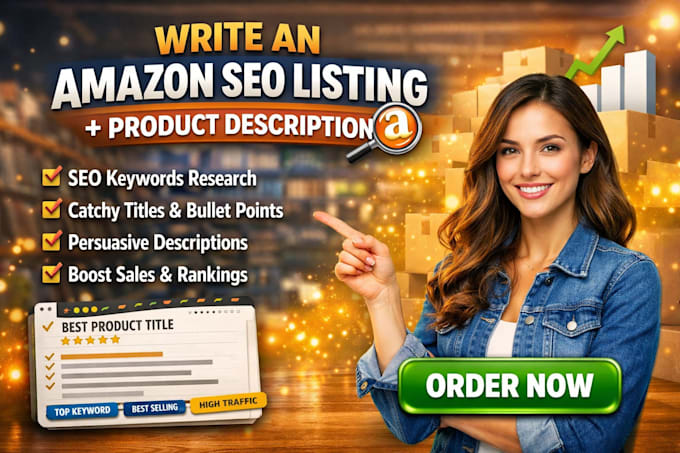 write an amazon SEO listing and product description