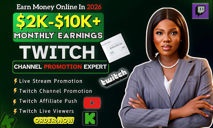 market and promote your twitch live stream professionally