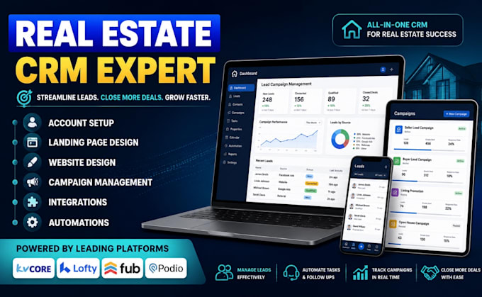 set up follow up boss real estate crm lead campaign lofty crm boldtrail kvcore