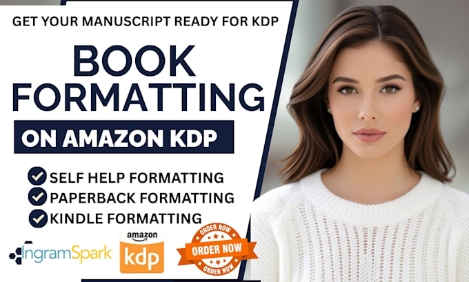 format your self help book for amazon KDP kindle and paperback