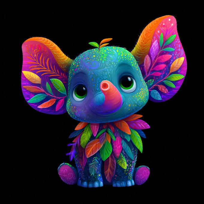 draw cute cartoon animal character