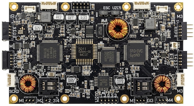 design esc and drone flight controller pcb, stm32 schematic, pixhawk firmware