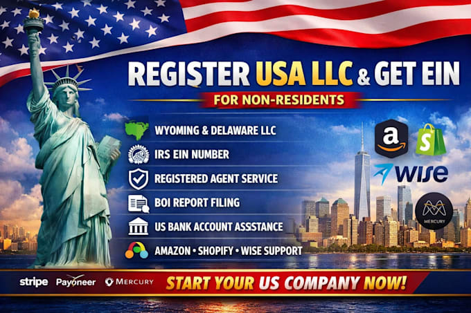 register USA llc and get ein for non residents