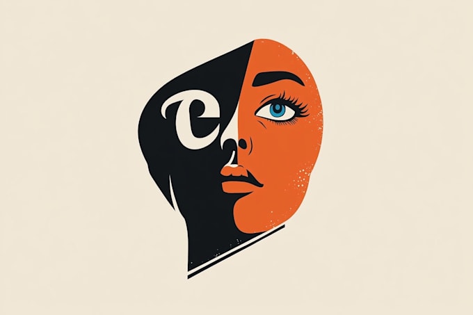 looking face repair shop logo design