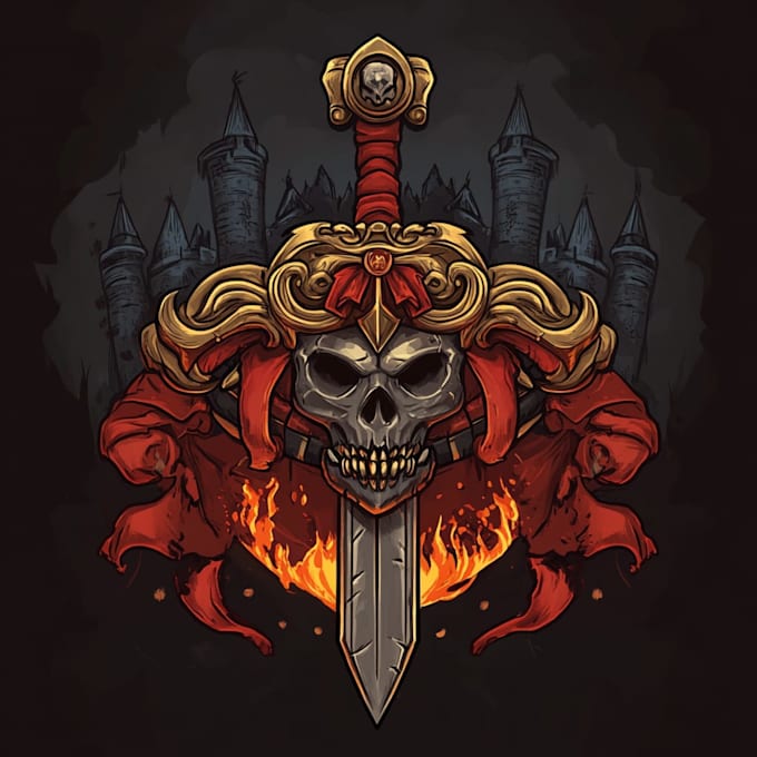 do a fantasy game logo