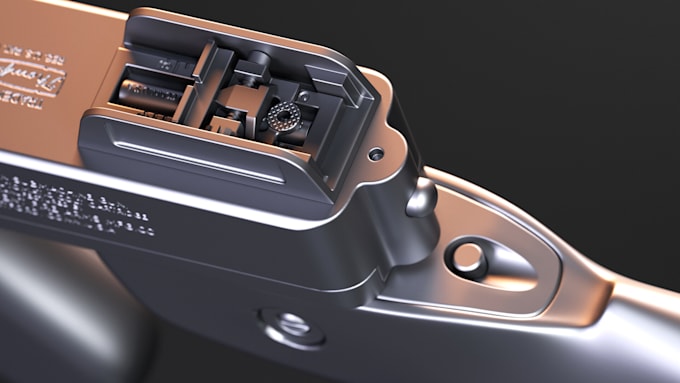 create a 3d weapon model for your project