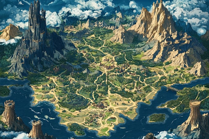 create immersive fantasy maps for any project