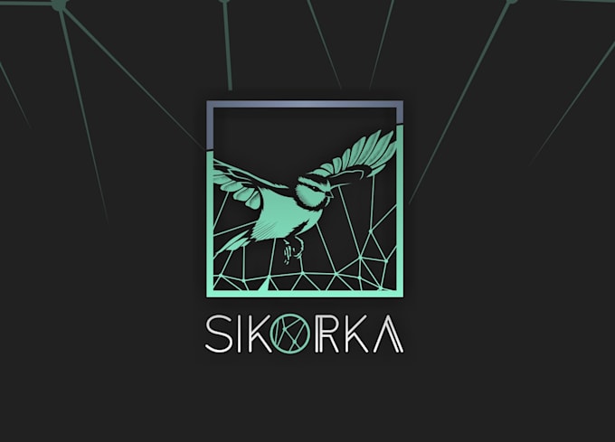 design a modern high tech crypto cybersecurity and blockchain logo