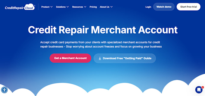 build a credit repair website, CRM automation and sales funnel
