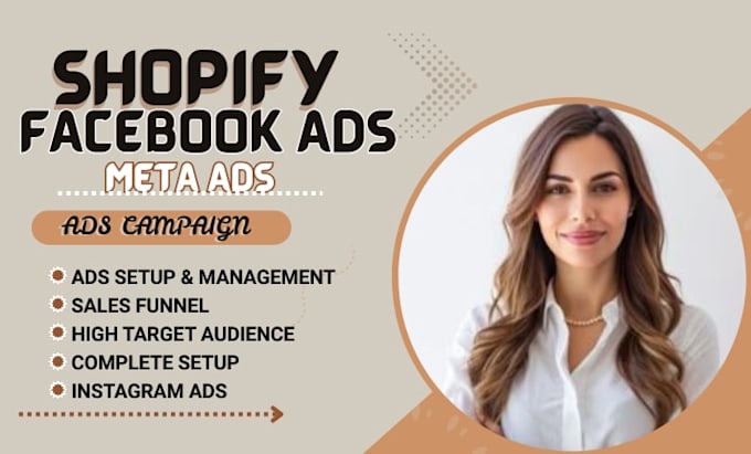 run high converting shopify facebook ads meta fb ads set up instagram ads