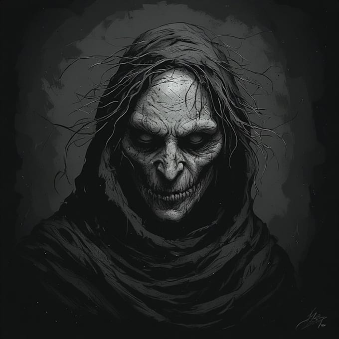 design unique and terrifying horror creature art