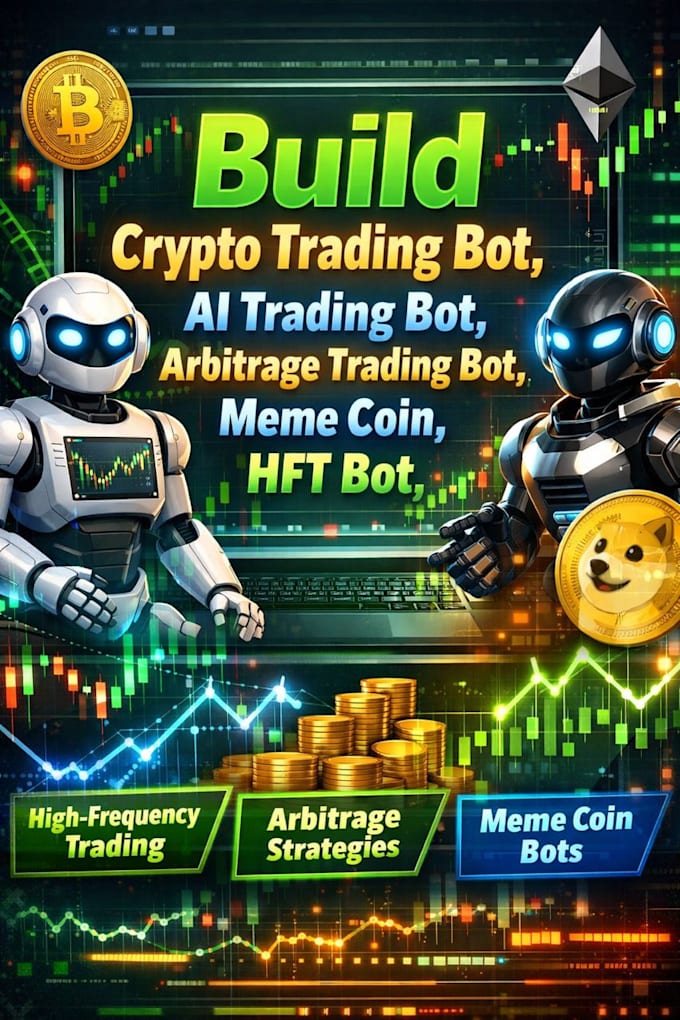 build crypto trading bot, ai trading bot,arbitrage trading bot, memecoin,hft bot