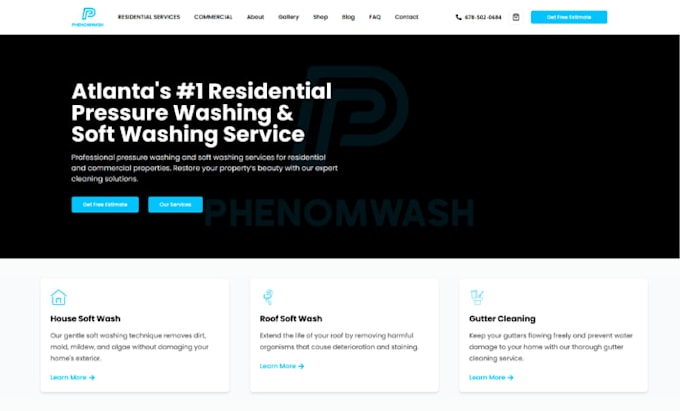 design pressure washing website power washing website cleaning website