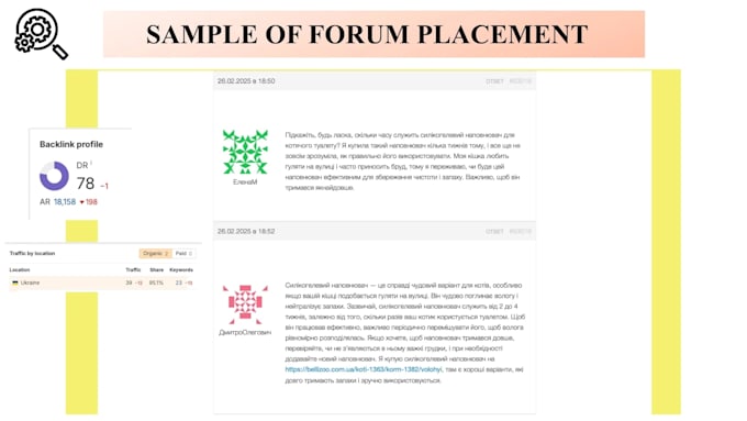 build ukrainian forum backlinks for off page SEO