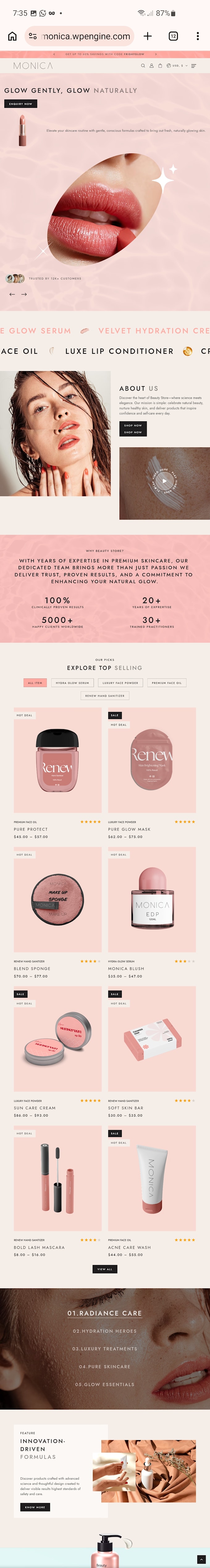 do nail salon nail bar manicure business website