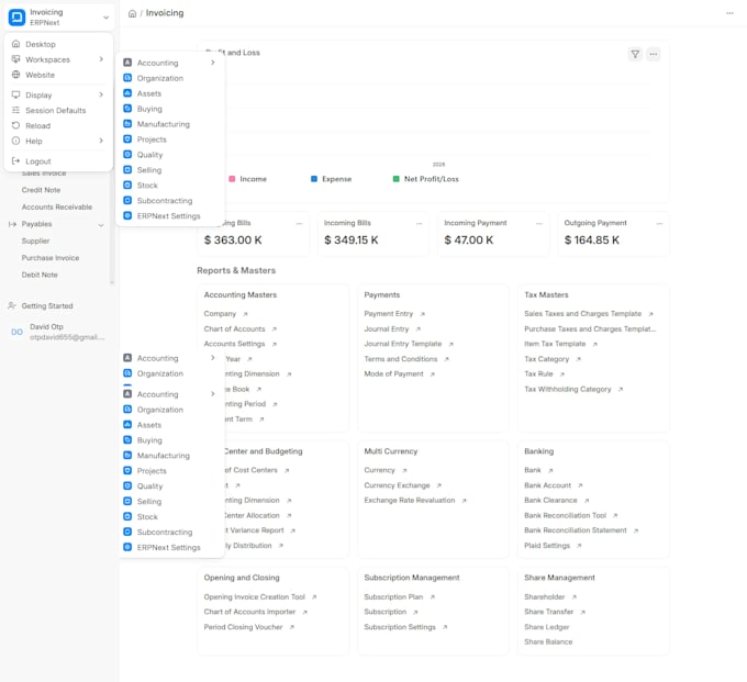setup, implement and customize erpnext accounting, inventory, and frappe modules
