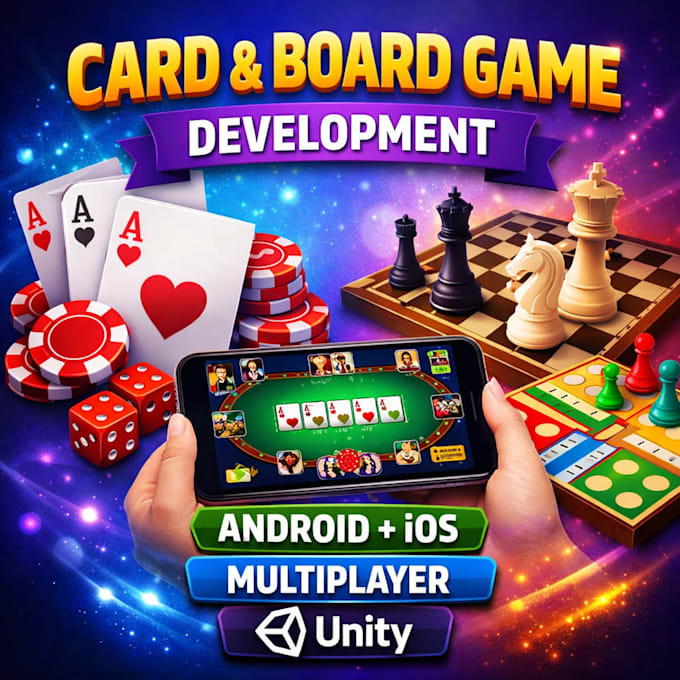 develop online card and board games for android and ios