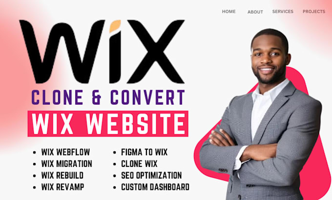 fix clone revamp convert migrate figma wordpress shopify bubble to wix website