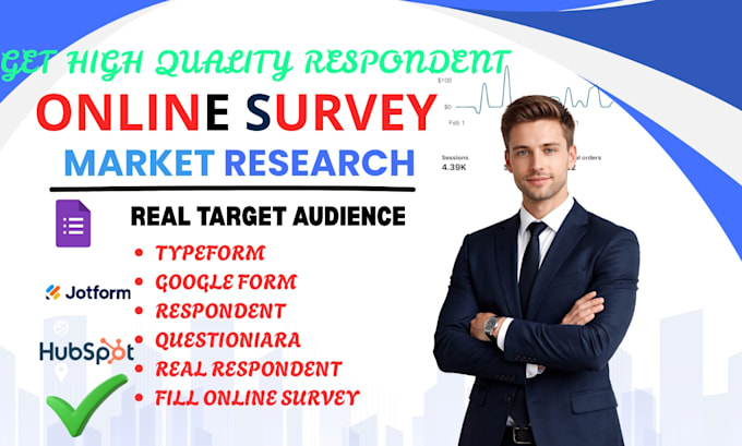 create an online survey on google form and typeform with real respondents