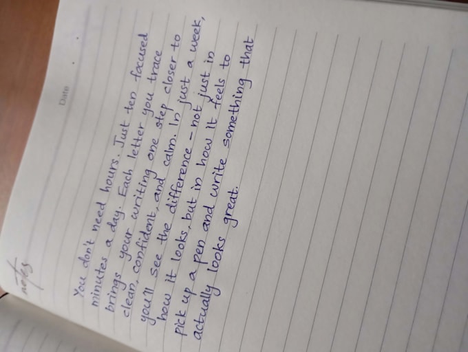 handwrite notes and letters etc