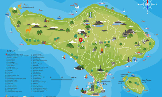 design custom tourist map, travel map and vector map illustrations
