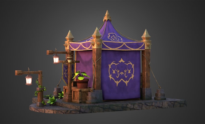 create stylized, low poly 3d game assets and props, no ai