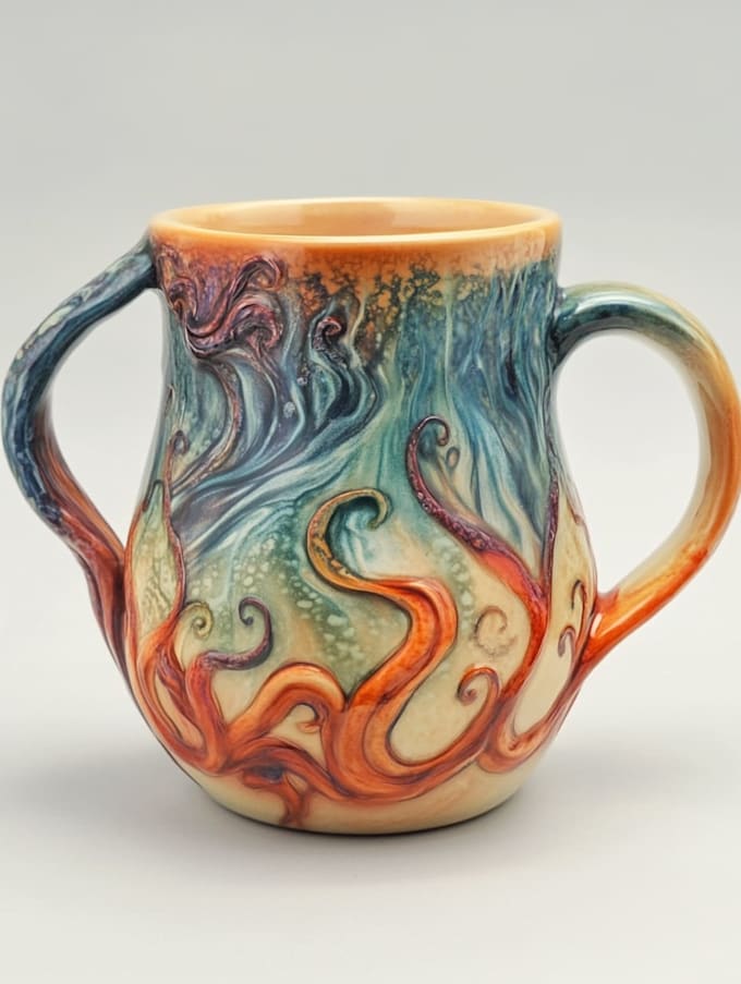 create a cool coffee mug  design