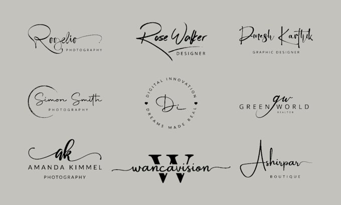 Design luxury handwritten artistic signature logo or autograph by ...