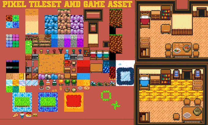 Pokemon gen 3, 4, 5 pixel tileset, tilemap, overworld assets for rpg ...