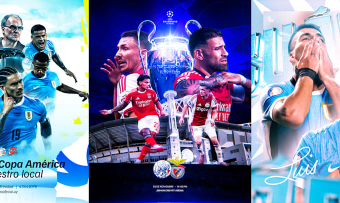 design football posters for matchdays and sporting events