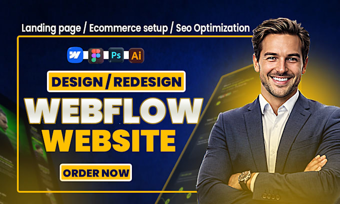 design high converting saas landing page in webflow