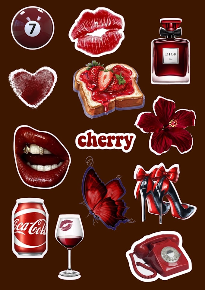 design cute digital planner stickers png