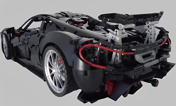 custom 3d lego model interative smart brick stl printable pdf instruction car
