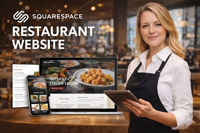 design squarespace restaurant website food menu website dining website