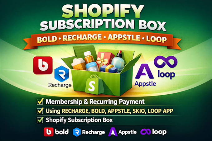 create shopify subscription membership using bold recharge appstle loop seal