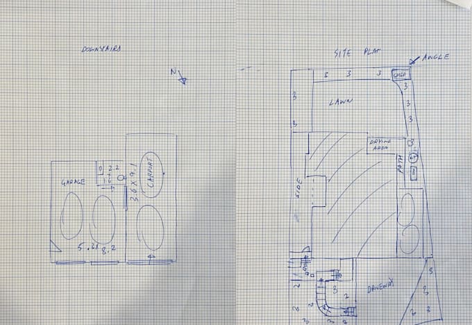 redraw PDF, sketch, image to autocad drawing, site plan, floor plan, cad draft
