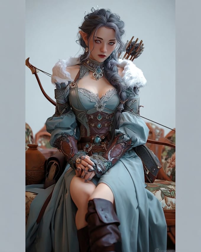 half body character with no background detail