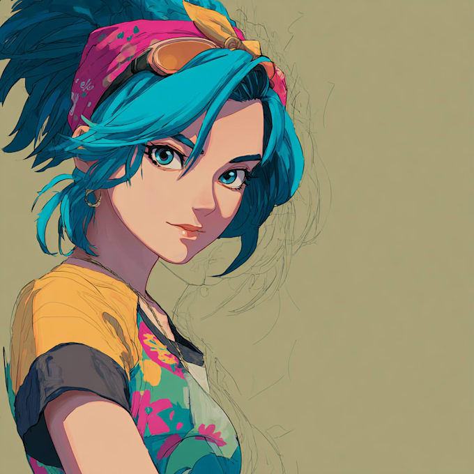 draw anime character illustration