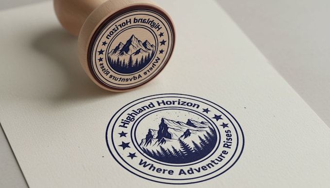 create a custom stamp logo, badge, or seal design