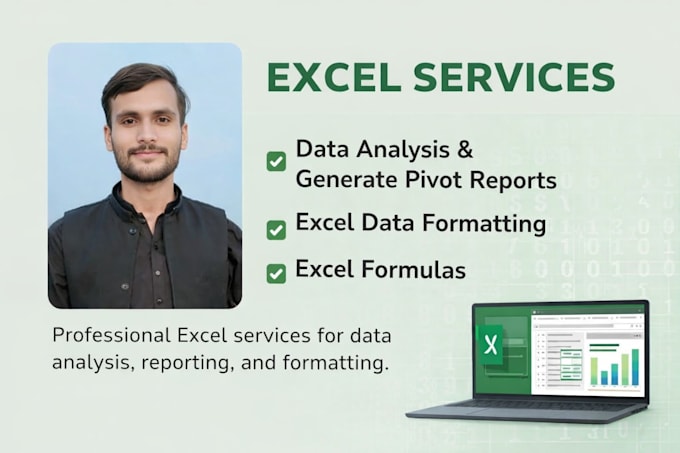 create pivot tables, data analysis and advanced excel formulas