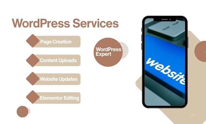 upload or update content on your wordpress website