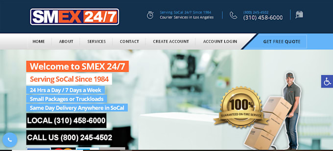 design a medical logistics website with booking system