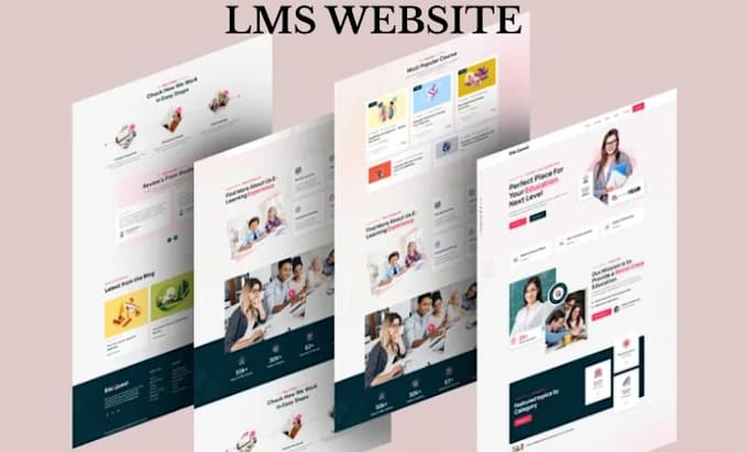 build lms educational website elearning website online course website education
