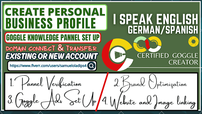 create verified google knowledge panel for a person or company