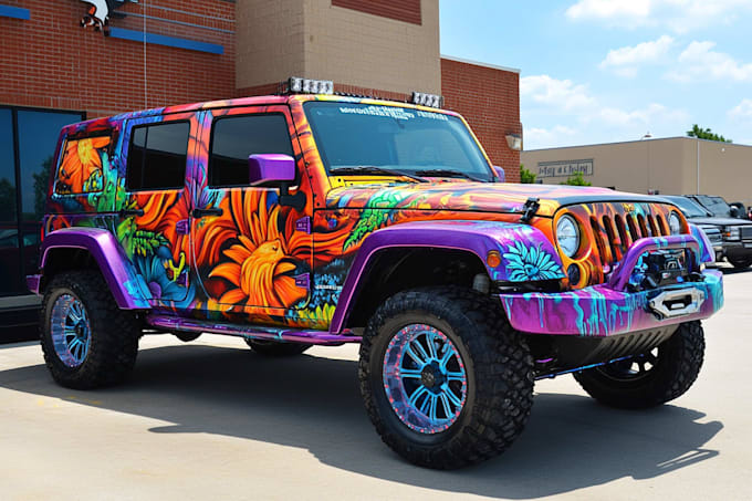 create professional car wrap , vehicle wrap