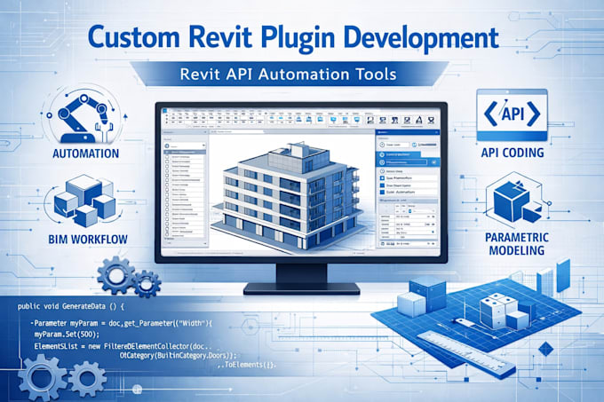 develo autodesk revit plugin, revit API addin, bim automation tool