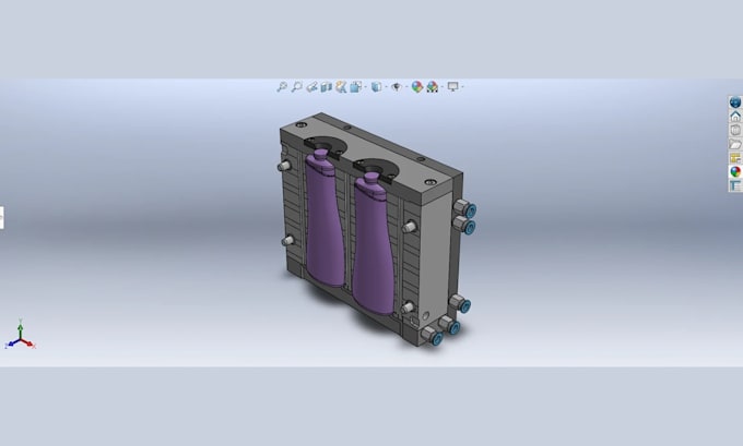 mold plastic bottle, candy mold, blow mold, dfm for printing and manufacturing