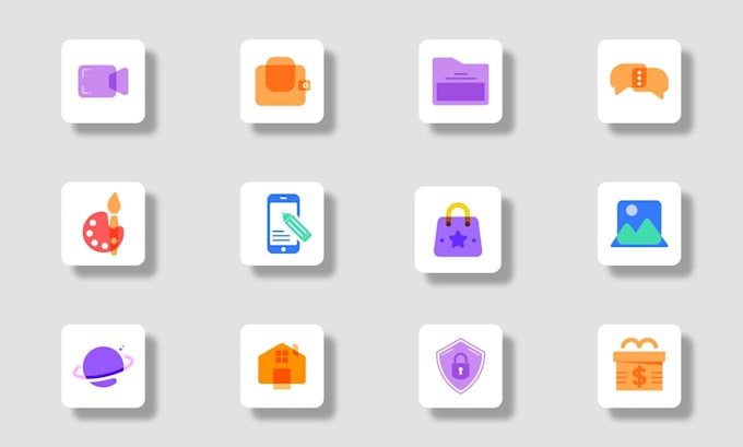 create unique and modern custom icons